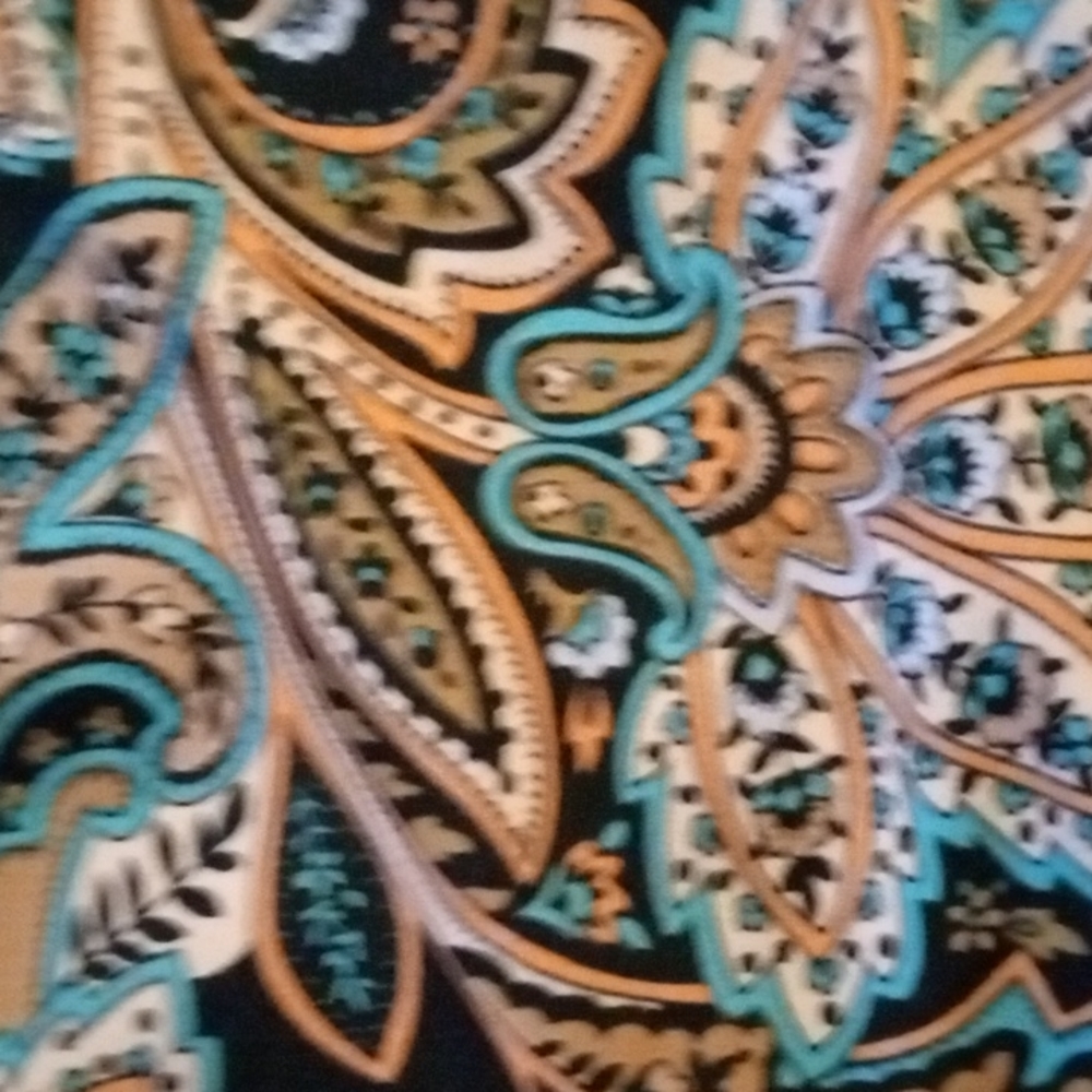 👙🏖️ swim bottoms black paisley floral NWT 1X 16 W - 18 W - Picture 2 of 6